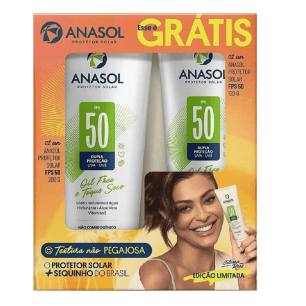 Kit Protetor Solar Anasol FPS 50 200g + 120g